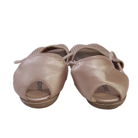 Earth Shelly Sandals Slingback Rose Gold Pink Metallic Slip On Women 6 Gladiator - Picture 5 of 10